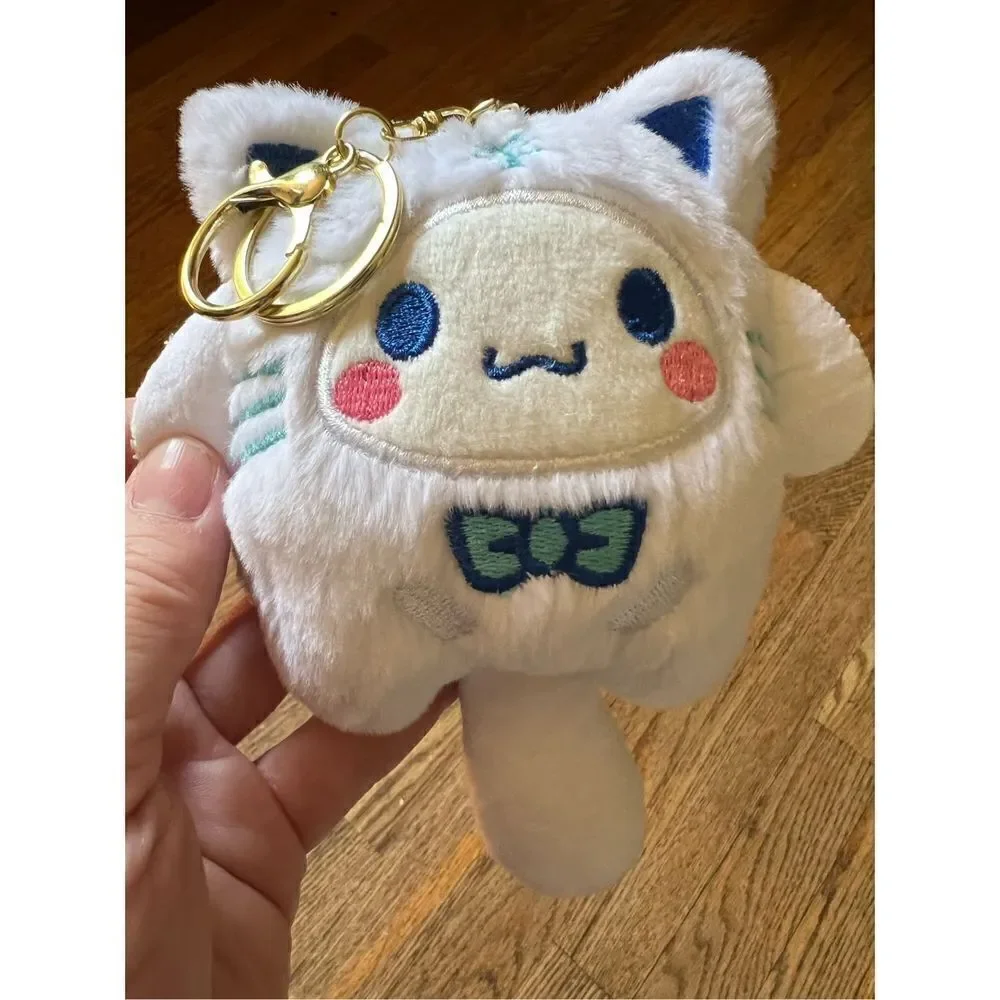 My Melody & Cinnamoroll Plush Keychain